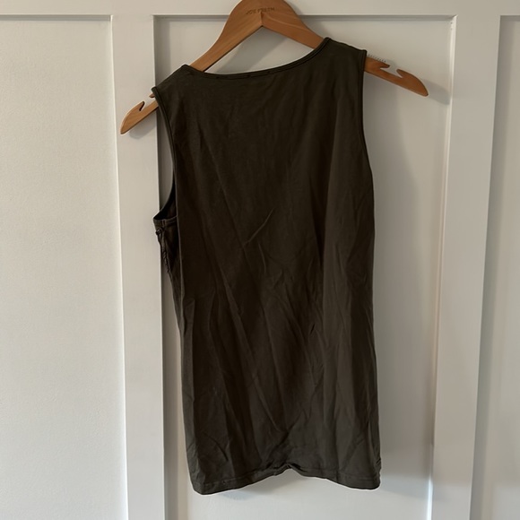Dark khaki tank top - Picture 3 of 3
